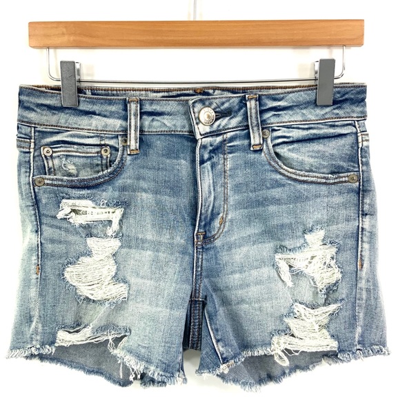 American Eagle Outfitters Pants - AMERICAN EAGLE Destroyed Cutoff Jean Shorts i17